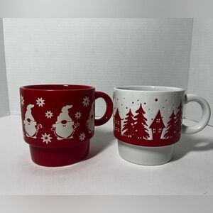 Signature Holiday Stoneware Mugs